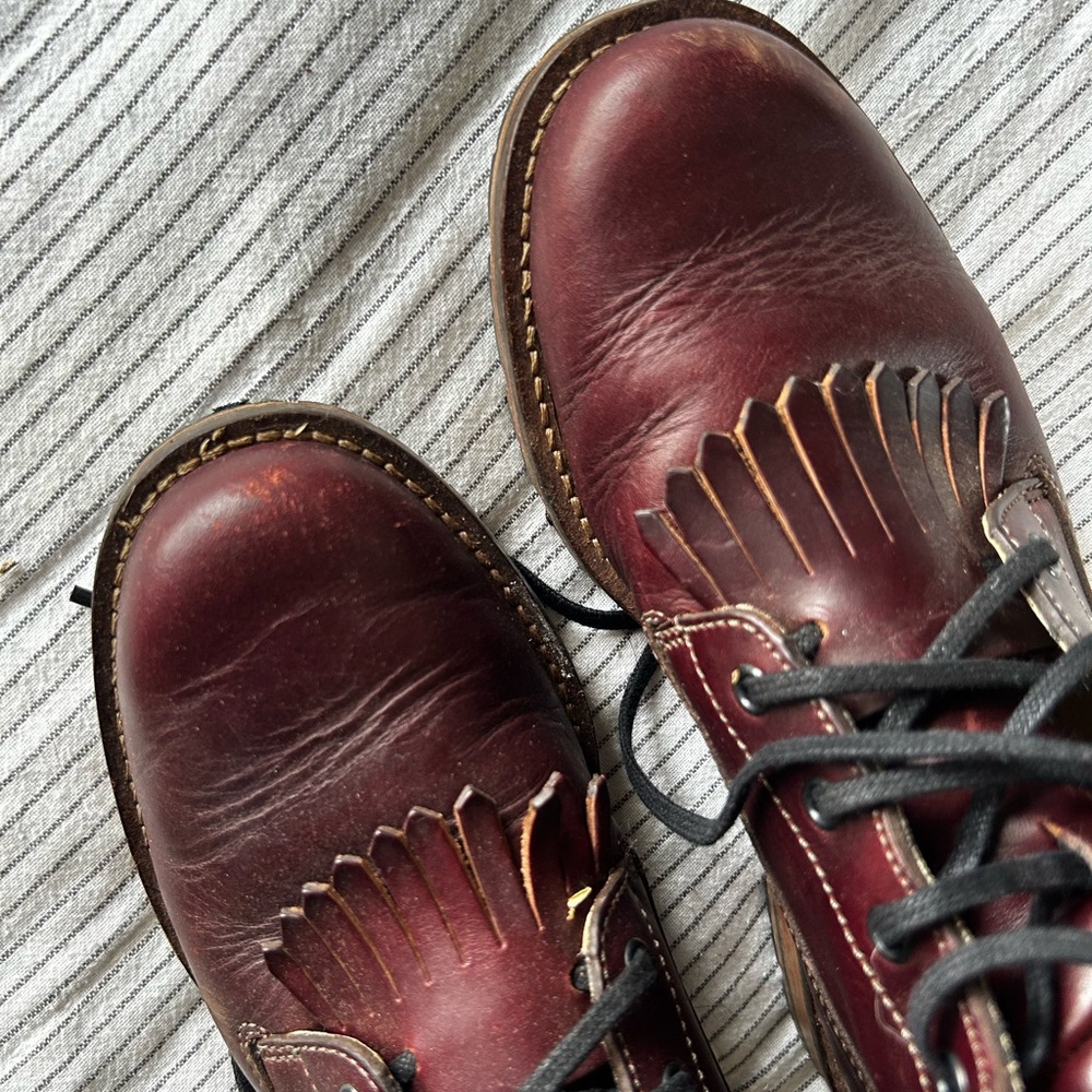 Merrell Special Edition Wayfarer Lace Up Boots Burgundy Leather - Picture 8 of 8